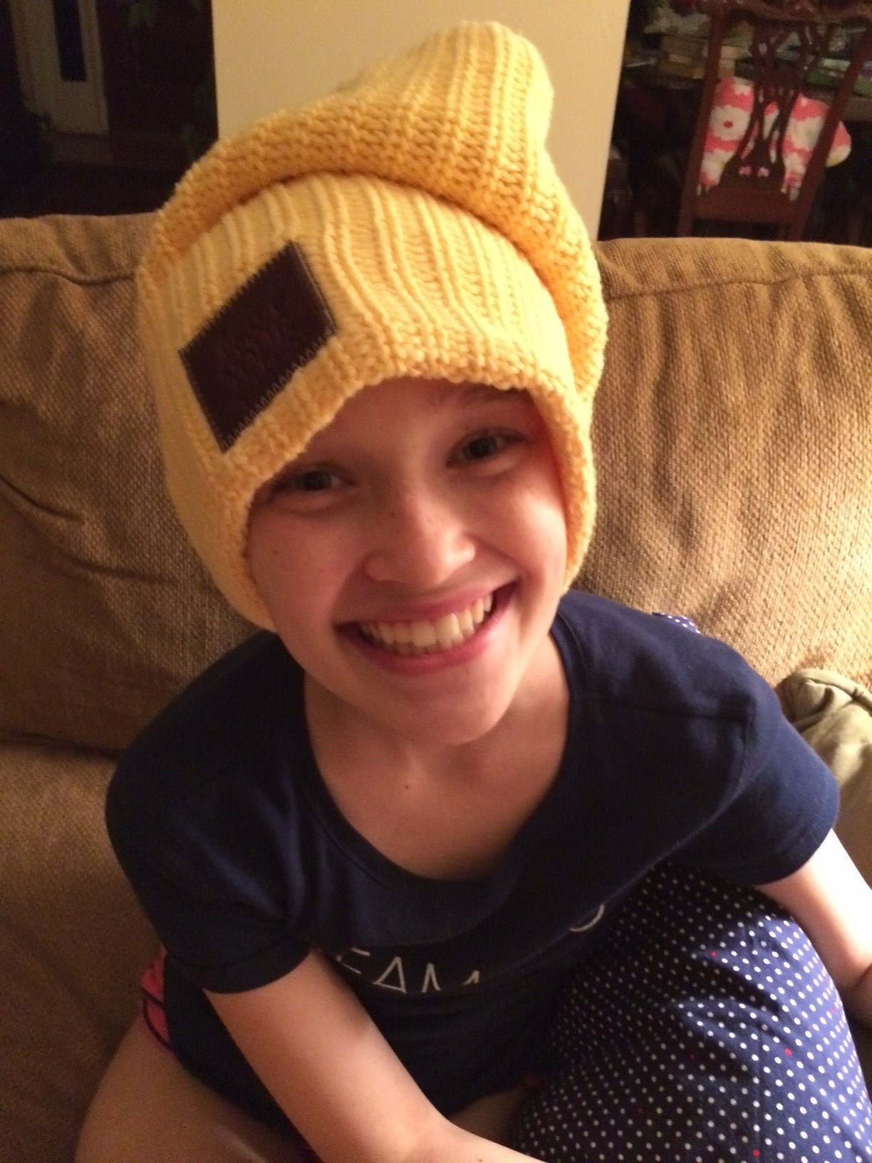 Cure Childhood Cancer: The Story of Kylie 6 Kylie in Yellow hat