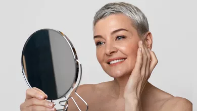 Simple Ways to Get Glowing Skin After 50 1 Woman Over 50 Caring for Her Skin