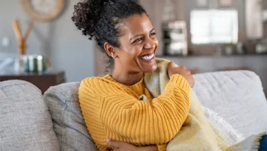 Yoga + Menopause = Nourished Body and Mind 5 Try these yoga techniques to nourish your body and mind during menopause.