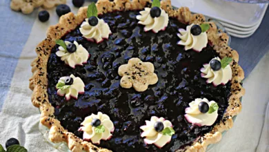 Blueberry Cream Cheese Pie with Sesame Shortbread Crust 1 BB Pie 1121 600x450 2021 3