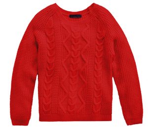RED Sweater Fashion E