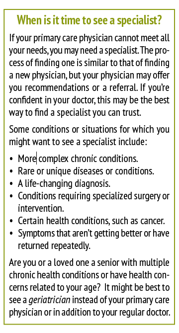 When to Breakup with Your Physician — and Find One That’s Right for You 2 Sidebar