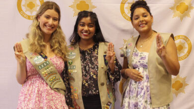 Local Girl Scouts Help Local Seniors … and Strike Gold 14 Molly Fagelman, Vinathi Golkonda, and Hallie Blair, Gold Award recipients