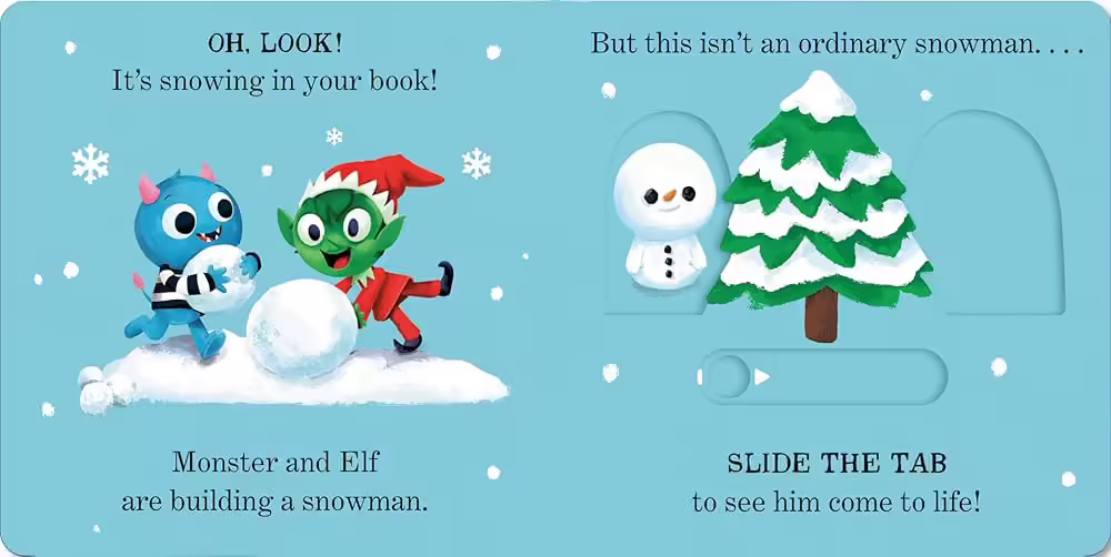 Book Review: There’s a Little Snowman in Your Book 2 Snowman InBook1 W jpg