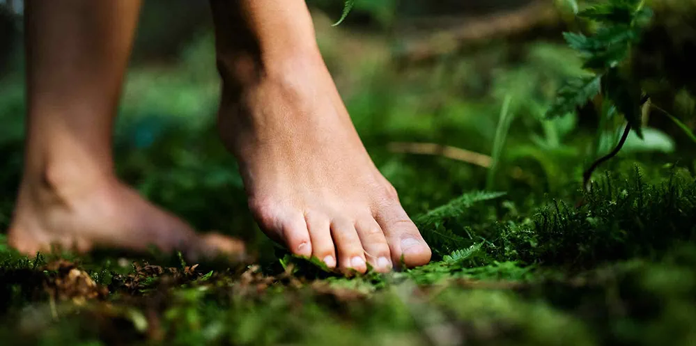 Person Tapping into the Earth’s Healing Energy Through Grounding Person Tapping into the Earth’s Healing Energy Through Grounding