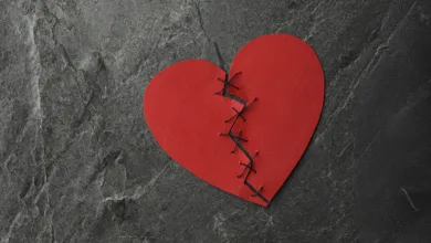 Dealing with Divorce Grief 5 A Mended Red Paper Heart