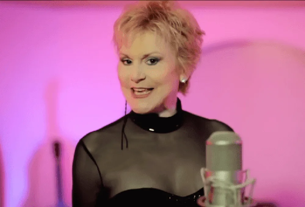 Why “I Will Follow Him” Still Follows Peggy March—60 Years Later 4 Close-up of Peggy March singing for the 50th-anniversary recording of “I Will Follow Him.”