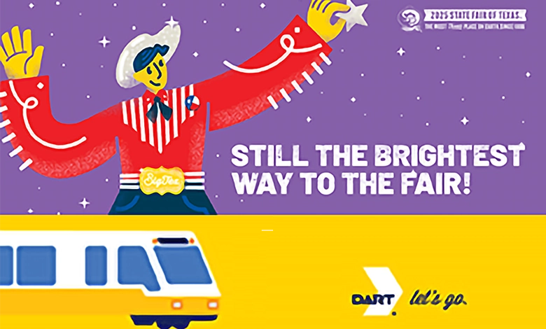 Big Texas and DART 1 Discover Big Tex's insider tip for stress-free State Fair visits! Skip the $40 parking fee, save $5 on admission, and ride DART directly to the gates. Your complete guide.