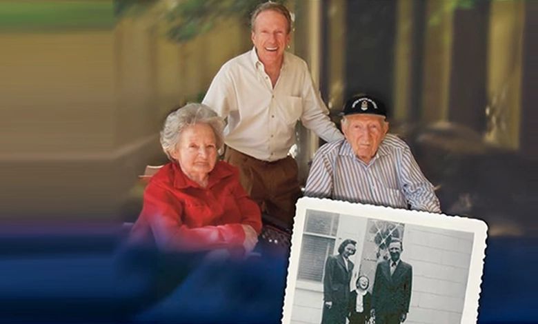 Book cover of When Roles Reverse A Guide to Parenting Your Parents by Jim Comer showing him with his elderly parents