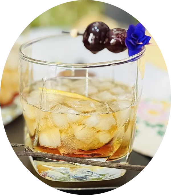 Whiskey Rocks with Cherries 2 WhiskeyRocks2 KO W png