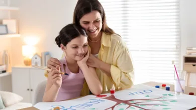 Legacy Beyond Money: Passing on Your Values, Stories, and Wisdom 13 Mother and daughter painting a family tree together at home