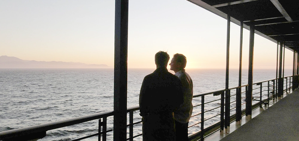 A 16-Day South Pacific Cruise: Stories and Lessons of Purpose, Passion, and Life 4 Cruise ship deck at sunset overlooking calm tropical ocean waters