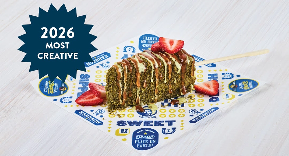 Berry Me in Matcha by Stephen El Gidi, 2026 Big Tex Choice Awards Most Creative winner